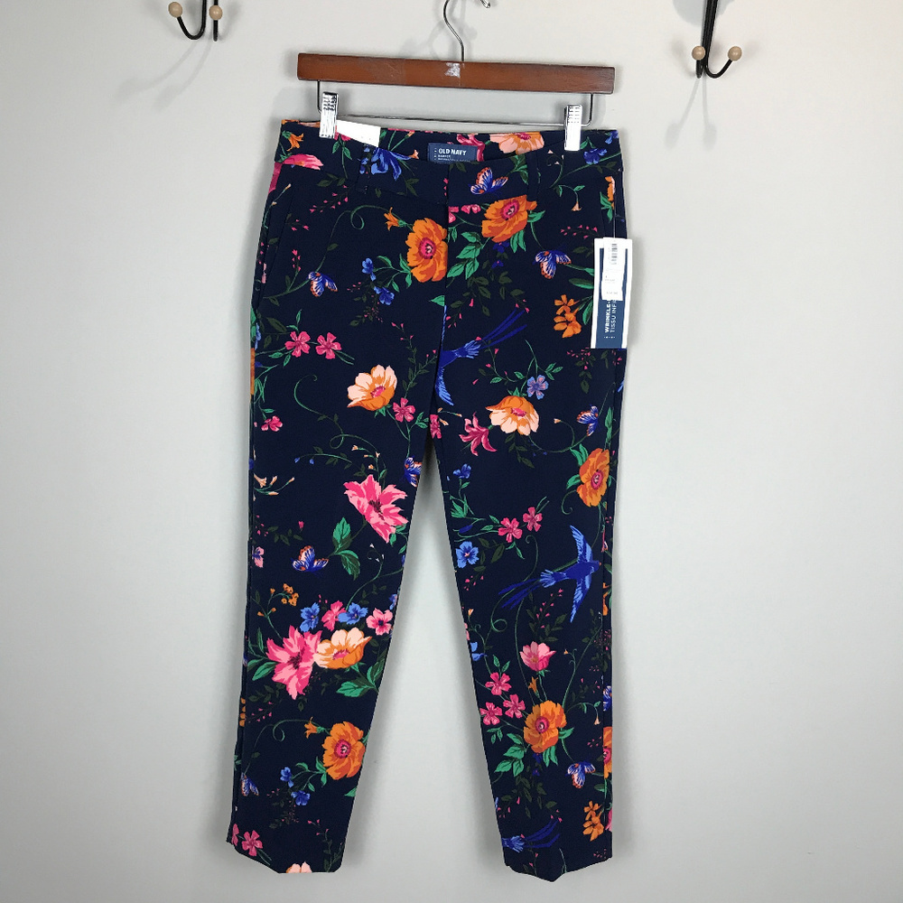 Old Navy NWT Mid-rise floral ankle size 4